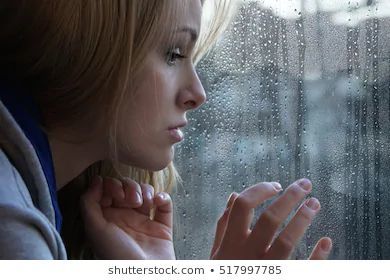 woman staring down from a bedroom window - Google Search