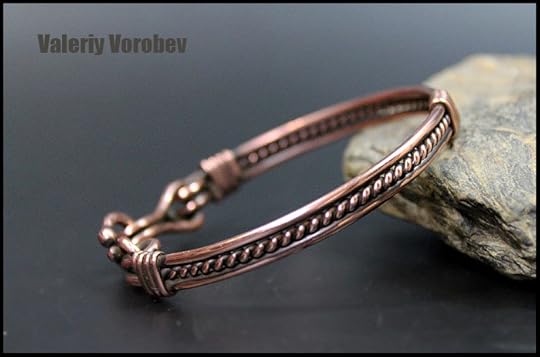 Bracelet made of copper wire.