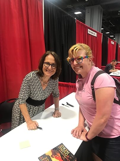 Me with Margaret George, getting my Confessions of Young Nero copy signed!