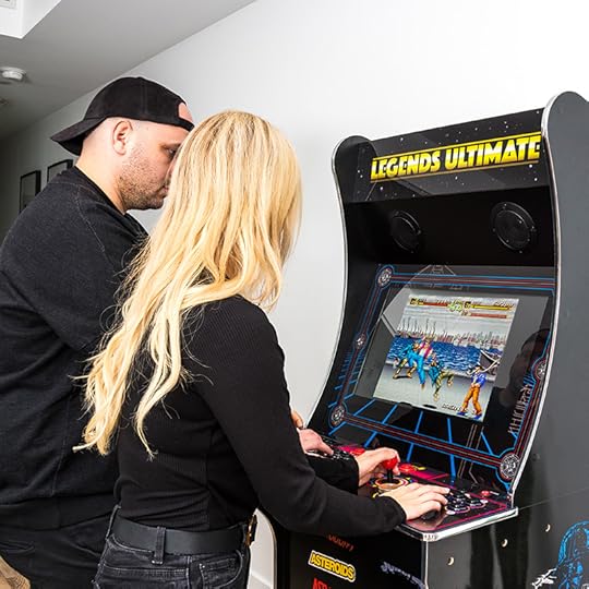 Since it's a full-size machine, it's comfortable for two adults to play side-by-side.
