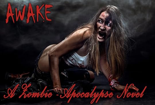 Zombie woman, Horror background for halloween concept and book c