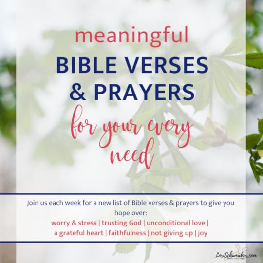 In this series, each week will give you 10 favorite meaningful Bible verses and prayer for your every need. The series will include verses and prayers for things like: worry and stress, trusting God, unconditional love, a grateful heart, faithfulness, not giving up, joy, courage, and insecurity. #bibleverses #prayer #wordofgod #meaningfulbibleverses #favoritebibleverses #joy #insecurity #worryandstress #trustinggod
