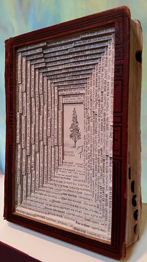 Word_and_Weft Book Sculpture by Happy Little Books