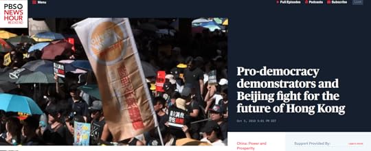 NewsHour: Pro-democracy demonstrators and Beijing fight for the future of Hong Kong