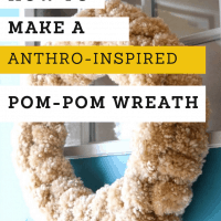 How to Make a Yarn Pom Pom Wreath from MomAdvice.com