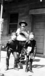A cowboy and ???