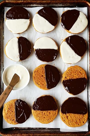 Maple Pumpkin Black and White Cookies