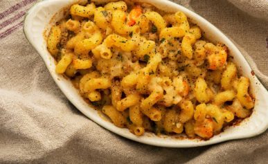 Shrimp mac and cheese