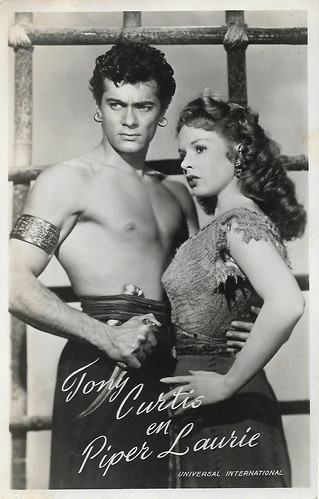 Tony Curtis and Piper Laurie, The Prince Who Was a Thief (1951)