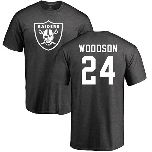 Ash Charles Woodson One Color - Football #24 Oakland Raiders T-Shirt