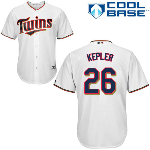 Youth Minnesota Twins #26 Max Kepler Replica White Home Cool Base Baseball Jersey