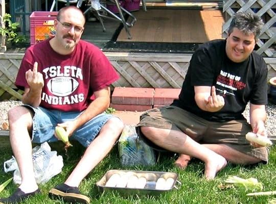 Brian Keene and J.F. Gonzalez.