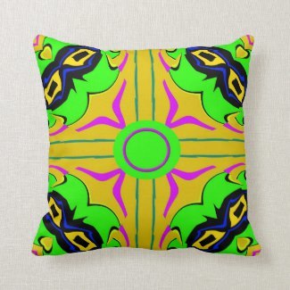 Chroma Fiesta Collection Throw Pillow