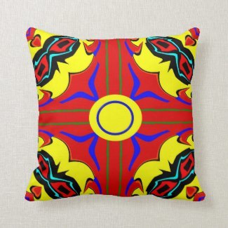 Chroma Fiesta Collection Throw Pillow