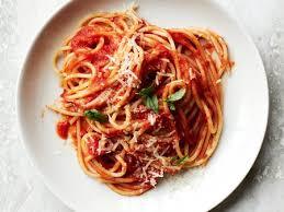 Image result for spaghetti in red sauce