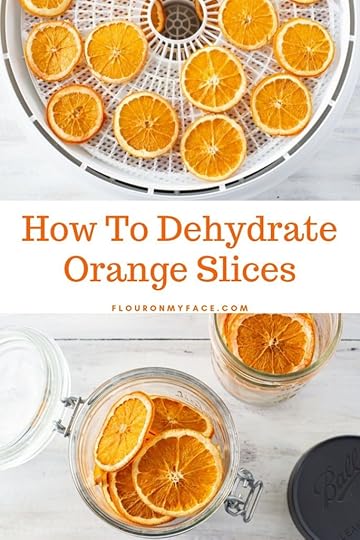 How to dehydrate orange slices to use as garnishes and to make holiday decorations.