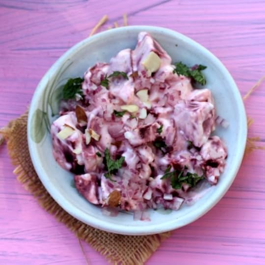 Mint and Beetroot Raita (Instantpot)