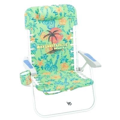 beach chair for laying on stomach lace up green palm tree aluminum backpack ostrich 3 in 1 blue folding