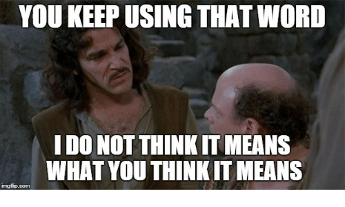 Image result for i do not think that word means what you think it means