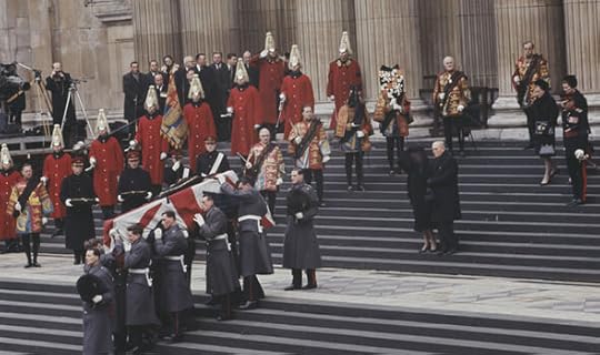 Winston Churchill’s Funeral in 1965. Churchill is one of the few non-royals to receive a state funeral. His was also the last state funeral to occur as of 2019. Getty.
