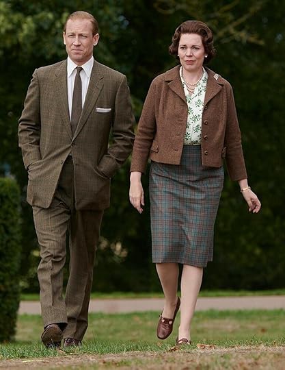 Tobias Menzies and Olivia Colman in the Crown, looking ridiculously like their historical counterparts.