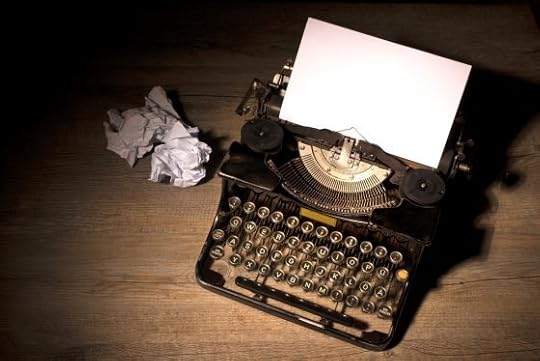 Image: blank paper in a typewriter
