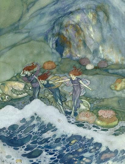 An illustration for The Tempest by Edmund Dulac