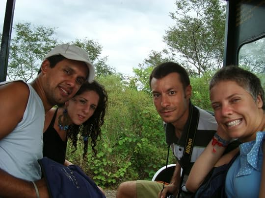 Nuria, Telemaco, Marcel, and I at las Cataratas del Iguazú, Argentina