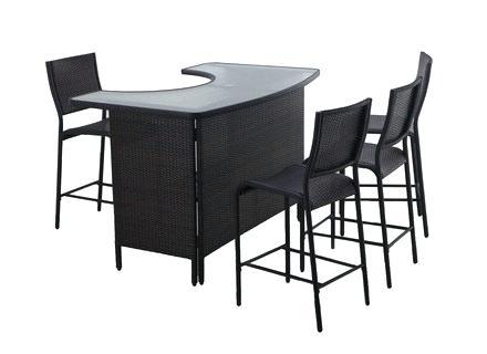 ty pennington 5 piece patio set sle bar in brown sears doors lowes home bars craftsman 6 clamp