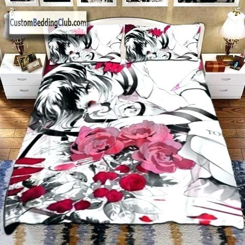 cat bedding anime bedding ghoul bed sheets blanket bed covers anime cat bedding cat bedding double cat print bedding set
