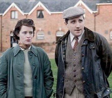The Queen (Claire Foy) and “Porchie” (Joseph Kloska)