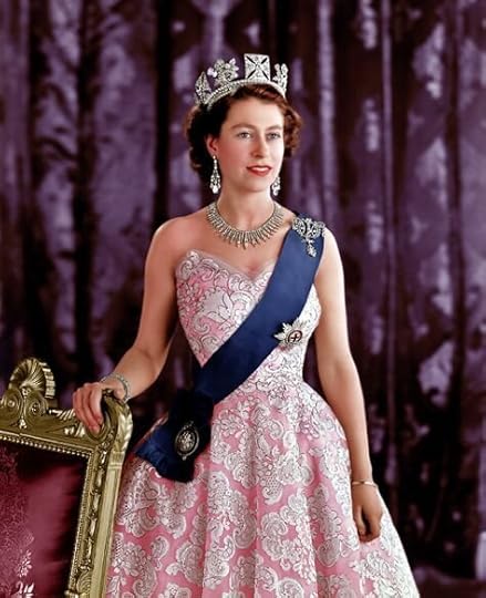 The Queen wears the George IV State Diadem, made in 1820. It’s been worn by four queens so far, Victoria, Alexandra, Mary, and Elizabeth II.