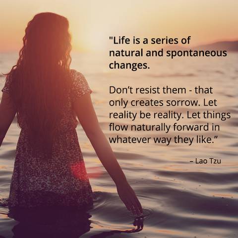 Life is a series of natural and spontaneous changes.