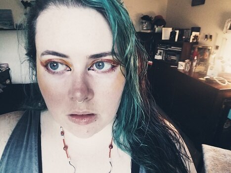 I didn’t take a lot of pictures this week, so…here’s a selfie. Yellow blush and wet hair for the win.
