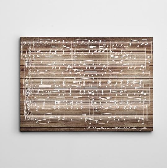 5th Anniversary Gift for Her Music Sheets Art Custom Song image 0