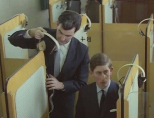 Professor Edward Millward and Prince Charles