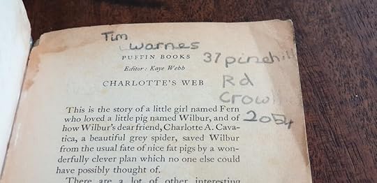 Charlotte’s Web by E.B. White, ill. by Garth Williams. Puffin Books edition, 1972