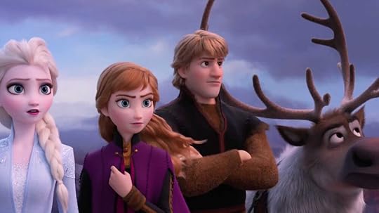 Elsa, Anna, Kristoff, and Sven in Frozen II