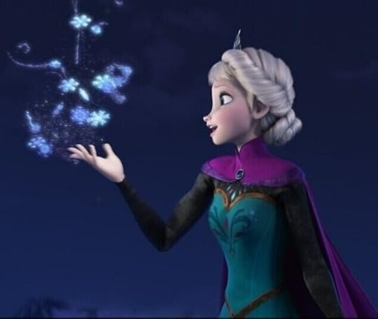 Elsa singing “Let It Go” in Frozen