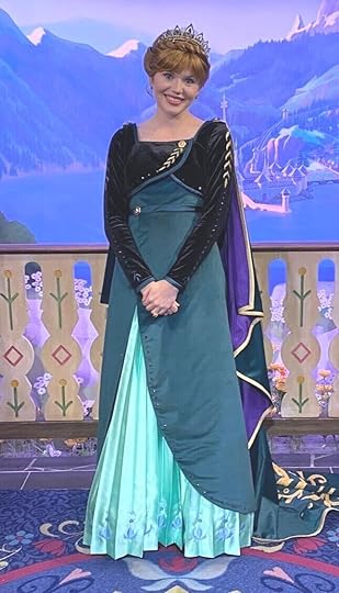Anna’s new Frozen II outfit at Disney World.