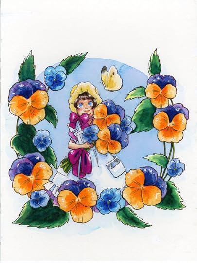 Faber-Castell Pitt pens, Albrecht Durer watercolor pencils and watercolor markers on Canson Watercolor Artboard.