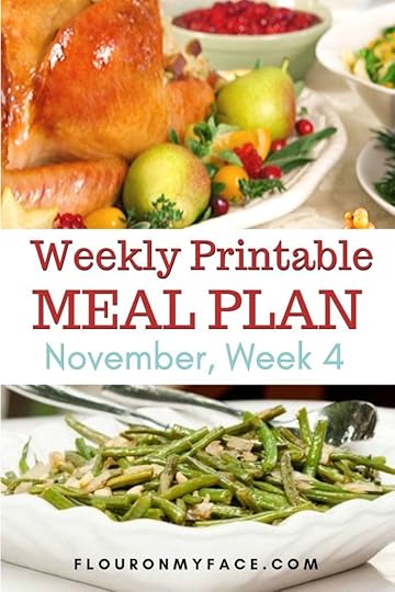 November Meal Plan Week 4 preview