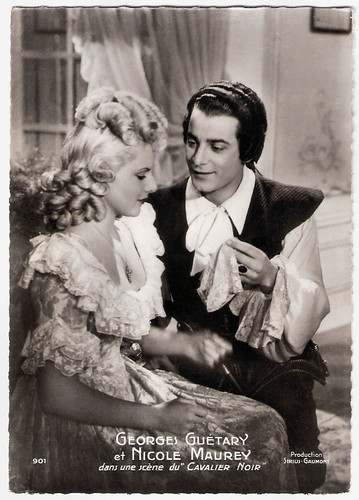 Georges Guétary and Nicole Maurey in Le Cavalier Noir (1945)