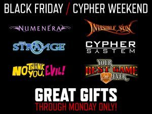 Black Friday/Cypher Weekend Sale!