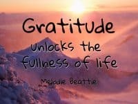 Gratitude – It’s not something to think about