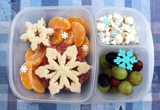 Snowflake bento box lunch
