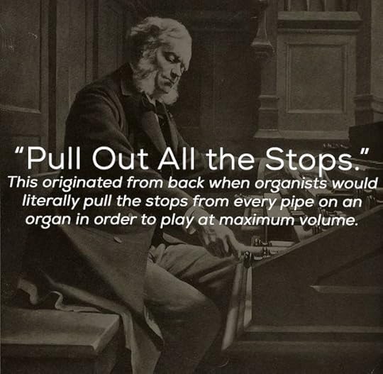 origin of phrase on photo