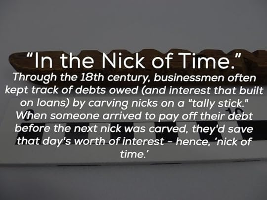 origin of phrase on photo