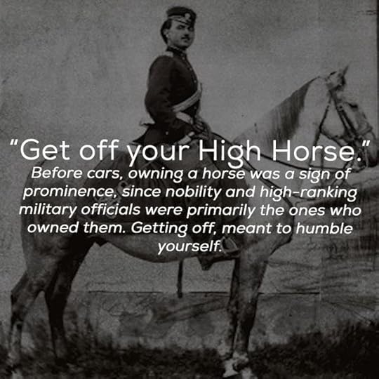 origin of phrase on photo