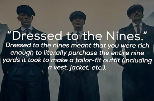 origin of phrase on photo